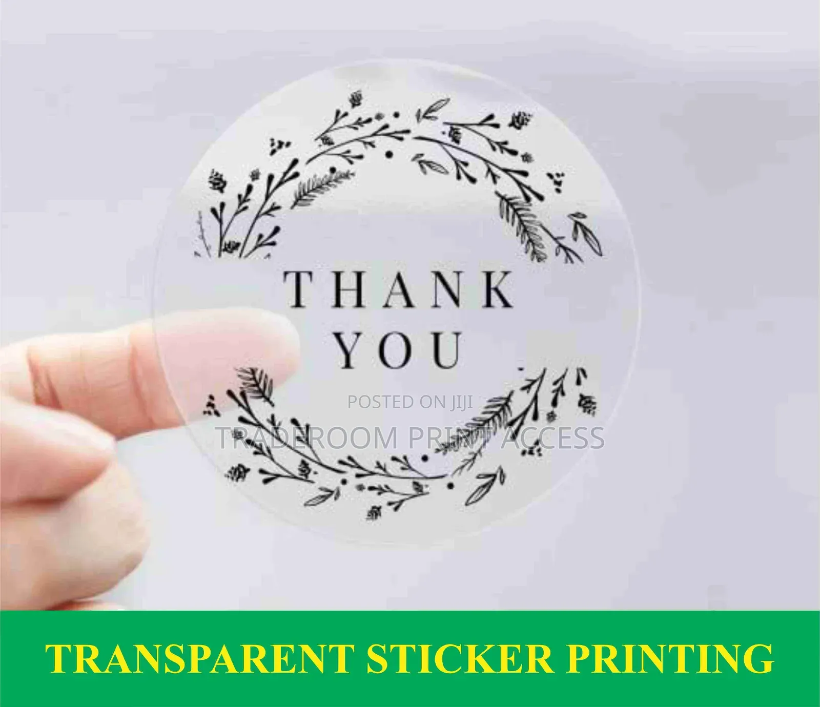 Packaging Label Printing, Sav Sticker, Transparent Sticker, Uv Print