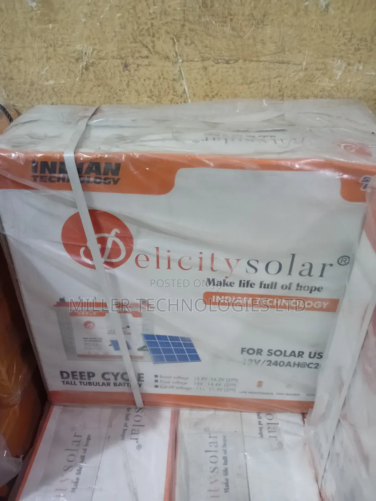 Delicity Tubular Battery 240ah 12v