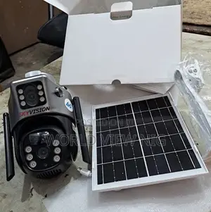 V380 Solar Powered Security Camera Dual Lens