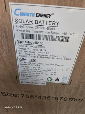 Cworth Energy Solr Battery 20kwh 48v Lithium Battery