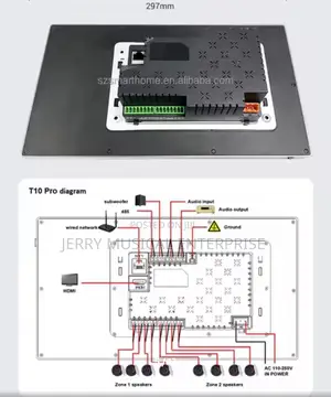 7inches In Smart In Wall Amplifier With Alexa And Tuya
