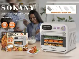 Sokany Digital Air Fryer Toaster Oven 18 Liters 1800 Watts Sk-10003