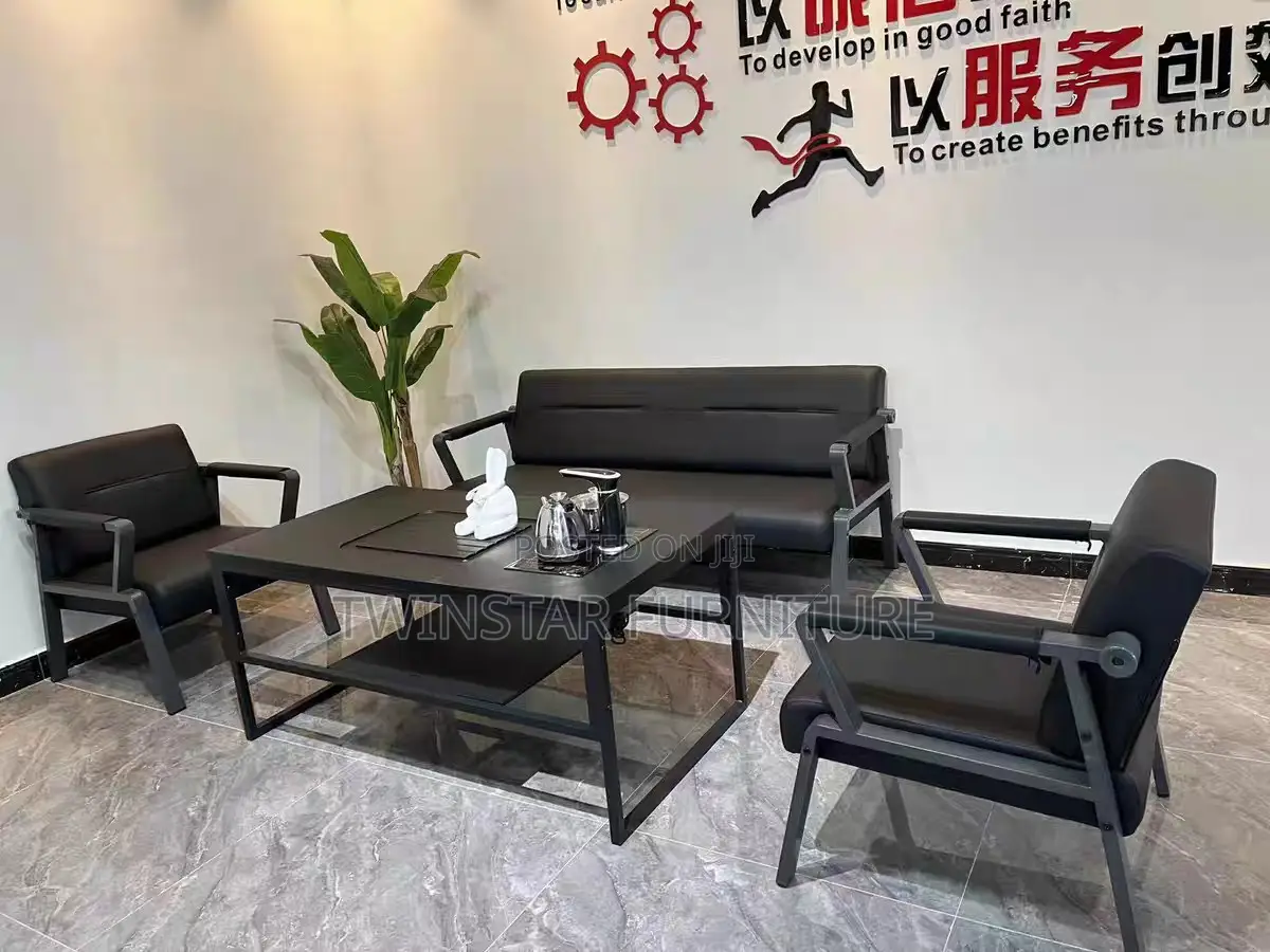 New Modern Leather 5 Seaters Sofa Chair