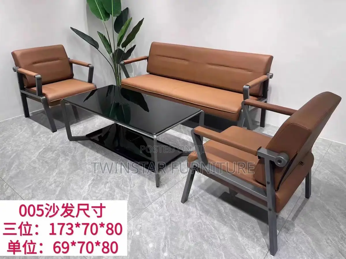 New Modern Leather 5 Seaters Sofa Chair