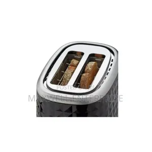 Cookworks 2 Slice Black Textured Pop Up Toaster