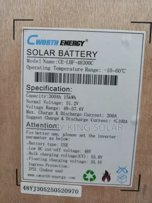 15kwh Cworth Energy Lithium Iron Battery No1