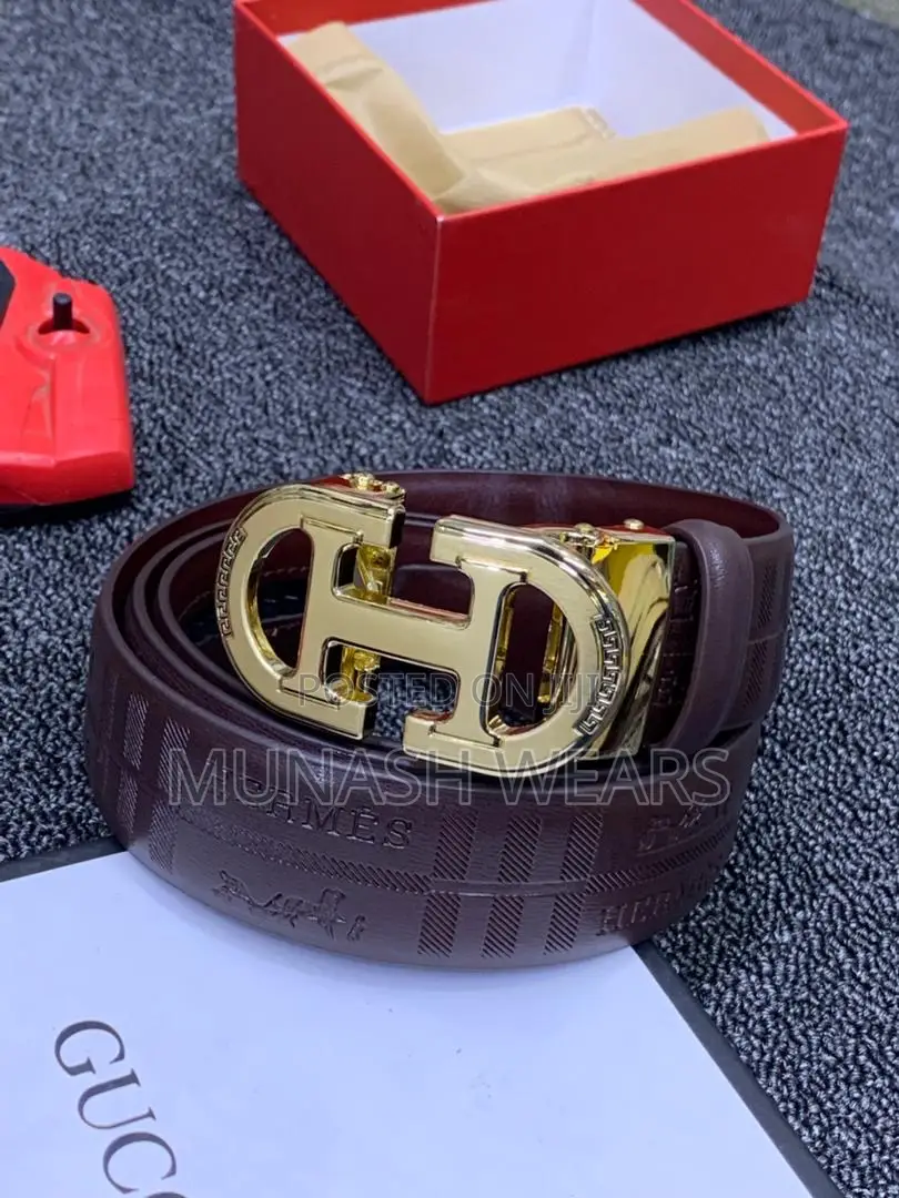 Original Leather Belt for Men Versace Collection