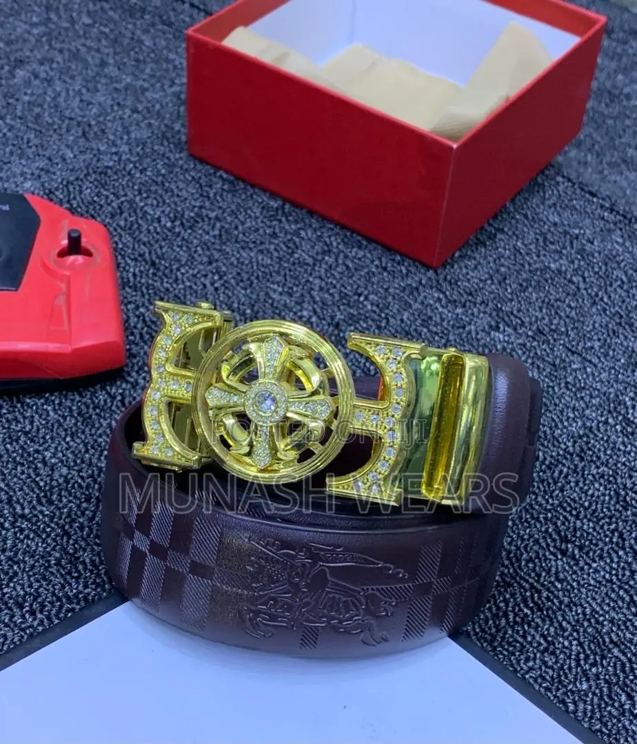 Original Leather Belt for Men Versace Collection