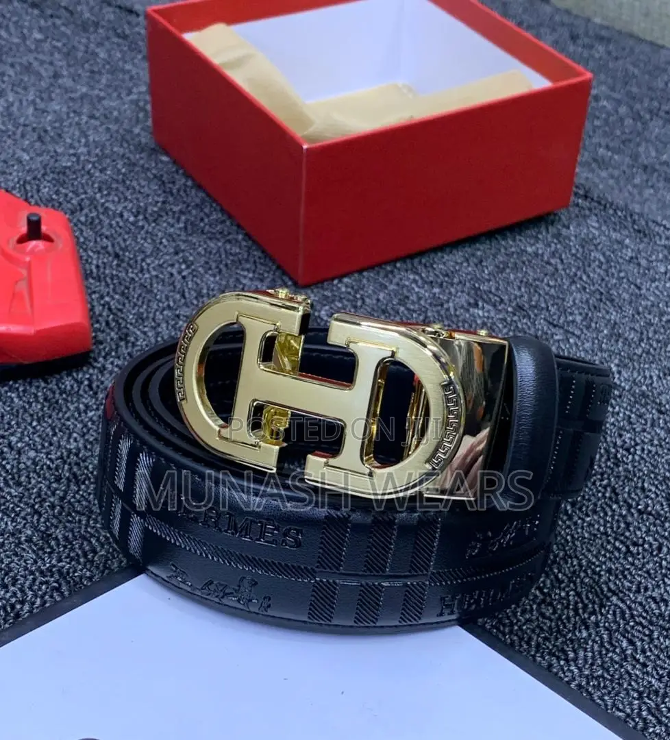 Original Leather Belt for Men Versace Collection