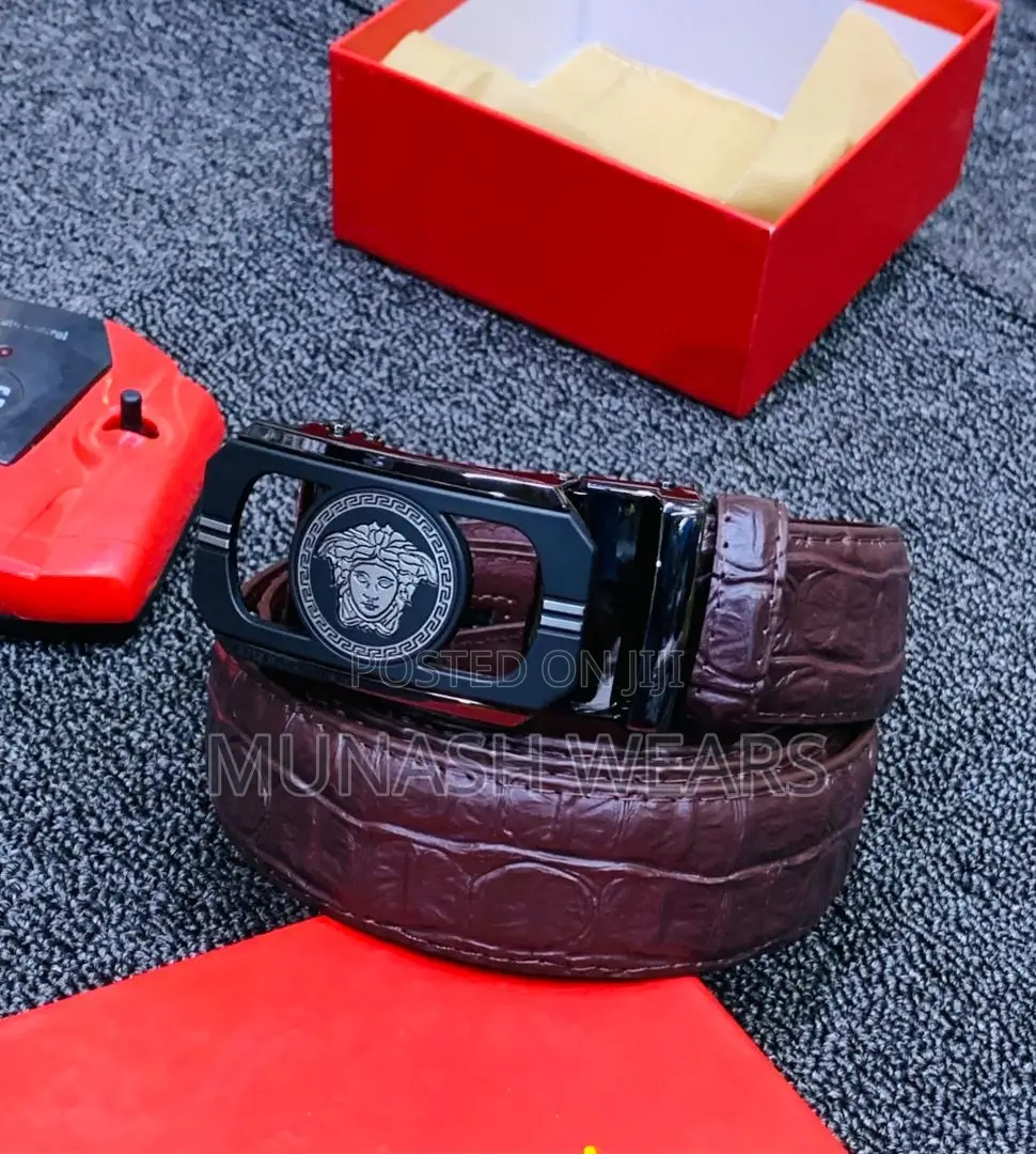 Original Leather Belt for Men Versace Collection