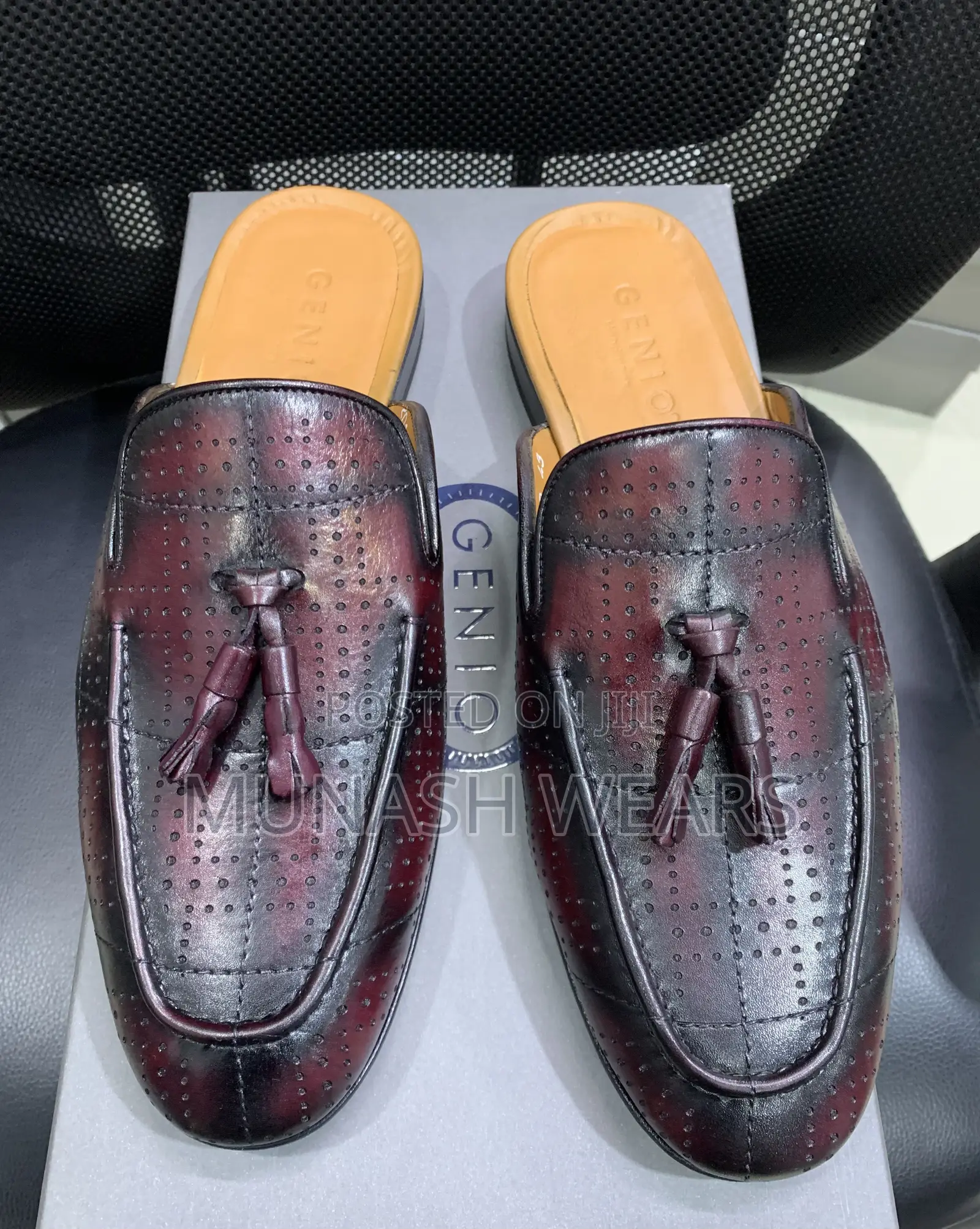 Italian Genio Half Shoe Wine 40-47