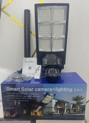 Eseecloud Solar 4g Solar Camera 3lens 9mp With Storage Light 600watts