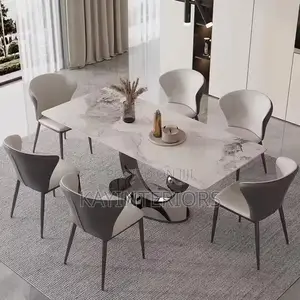 6 Seaters Marble Top Dinning Set