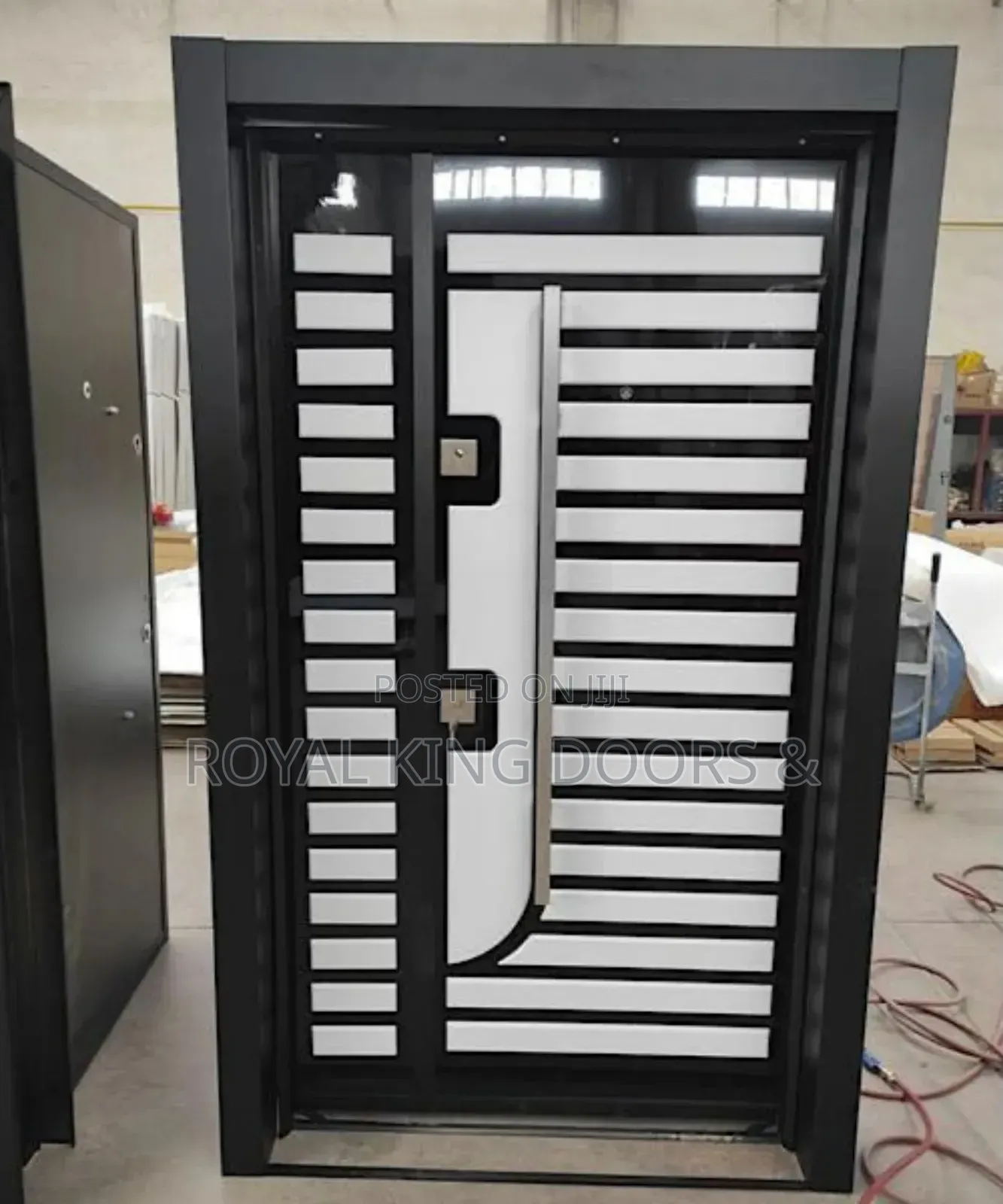 Black White Turkey Luxury Security Doors 4ft by 7ft