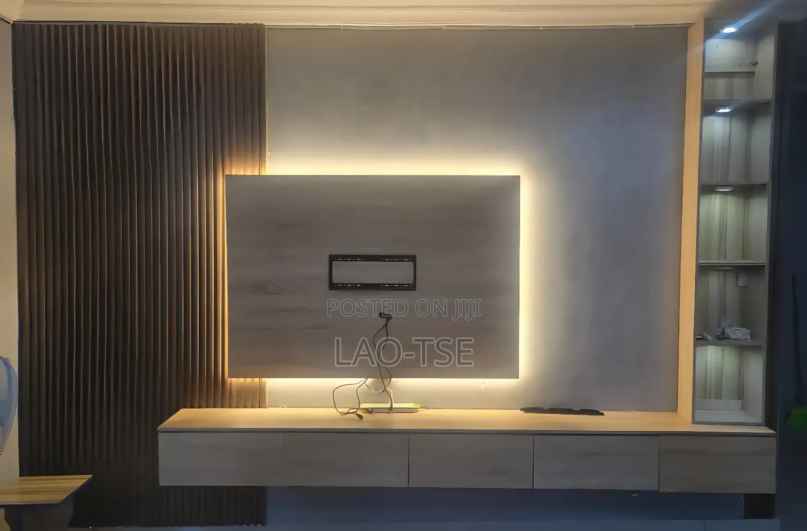 Be Spoke Tv Console. Minimalist Type Tv Console.