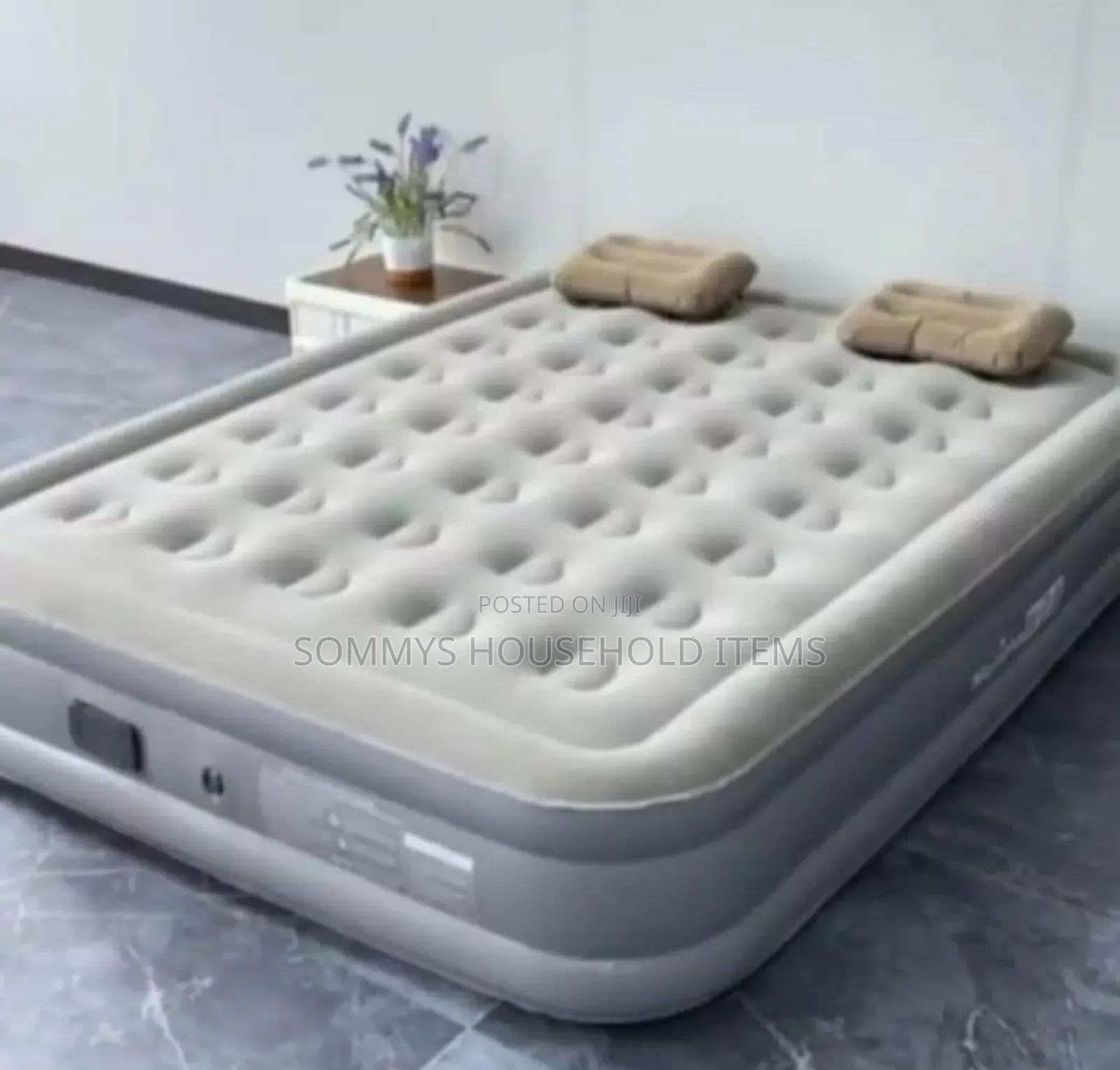 Double Layer Air Inflatable Bed / Mattress With Automatic Pump