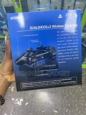 Sony Playstation 3 Dualshock 3 Wireless Controller in Charcoal Black.