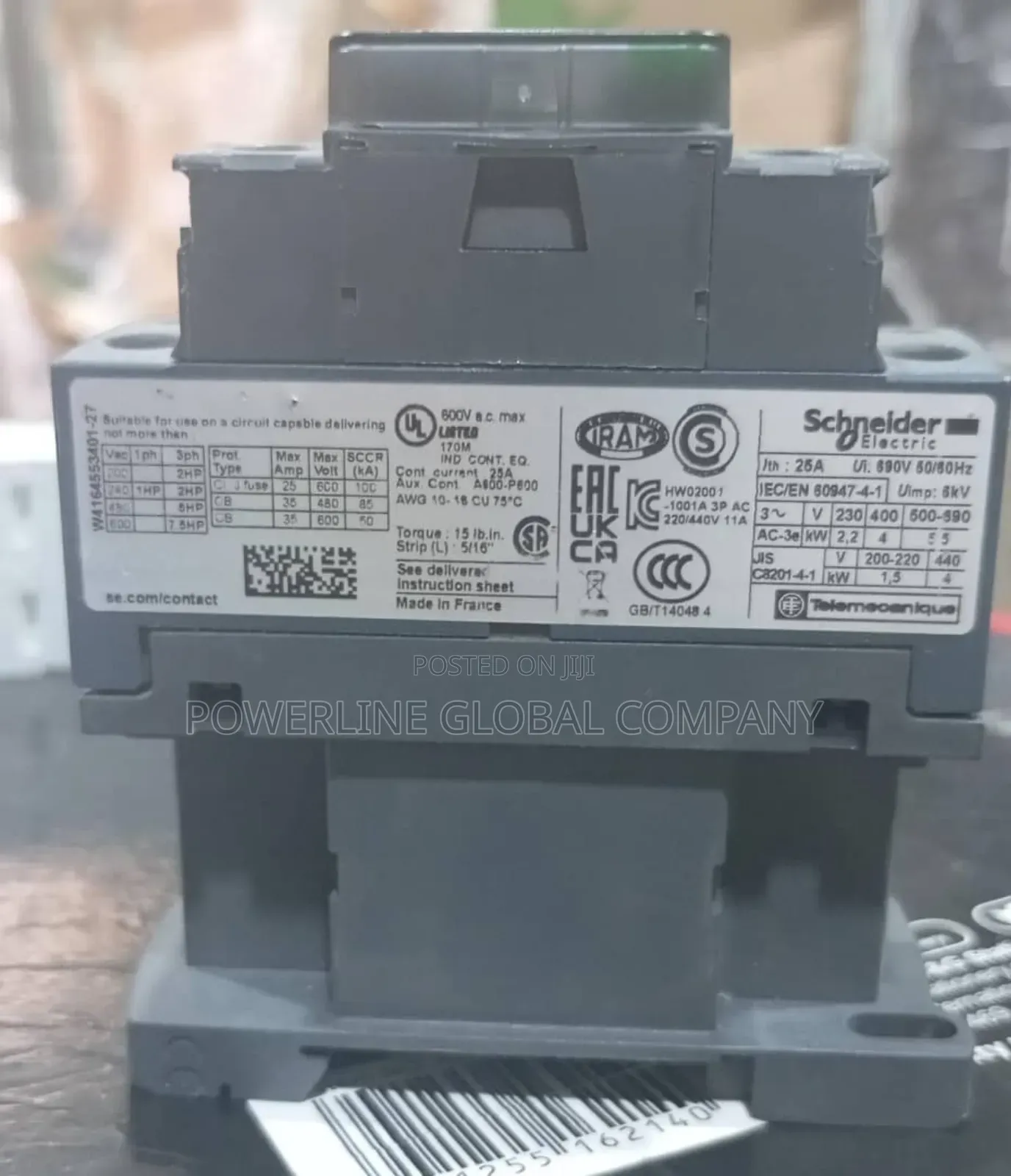 Contactor 25a 3pole for Electrical/ Mechanical Purposes