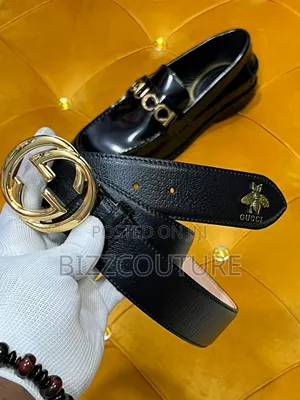 Original Gucci Leather Belts Available in Store
