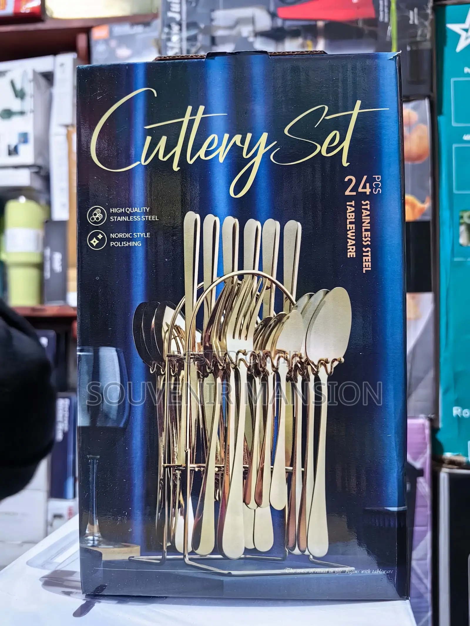 24pcs Stainless Steel Cutlery Set