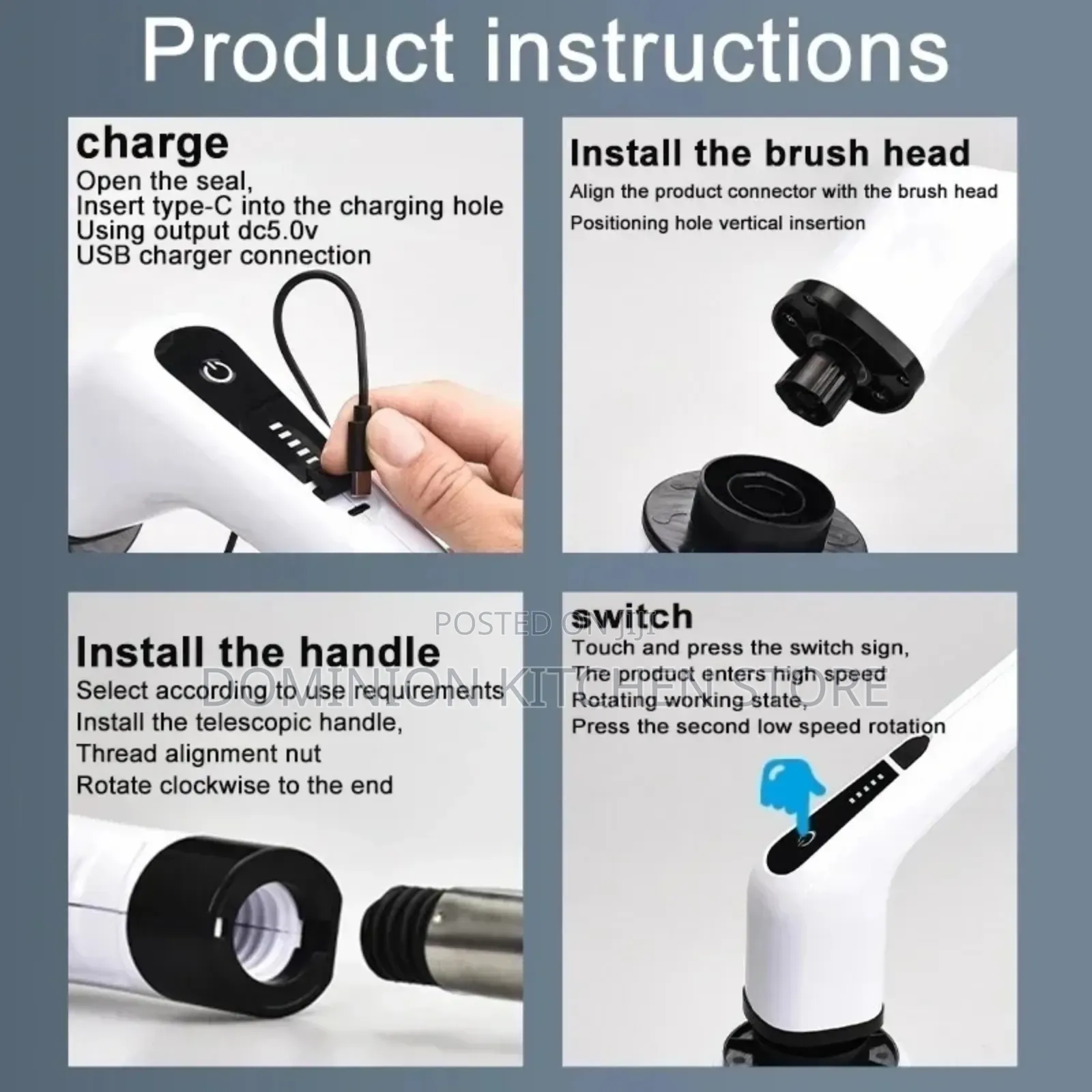 9in1 Electric Cleaning Brush