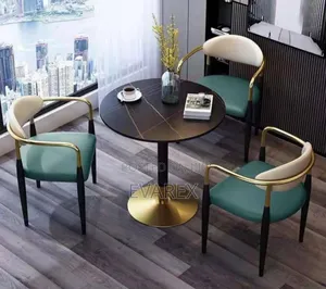 Restaurant/Bar Classic Green Chair Set With Table