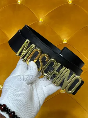 Original Moschino Leather Belts Available in Store