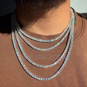 VVS Moissanite Tennis Necklace