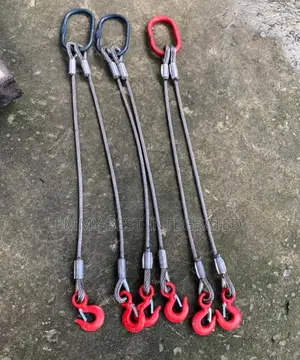 Displays Wire Rope Slings, Which Are Essential Tools Used in Various