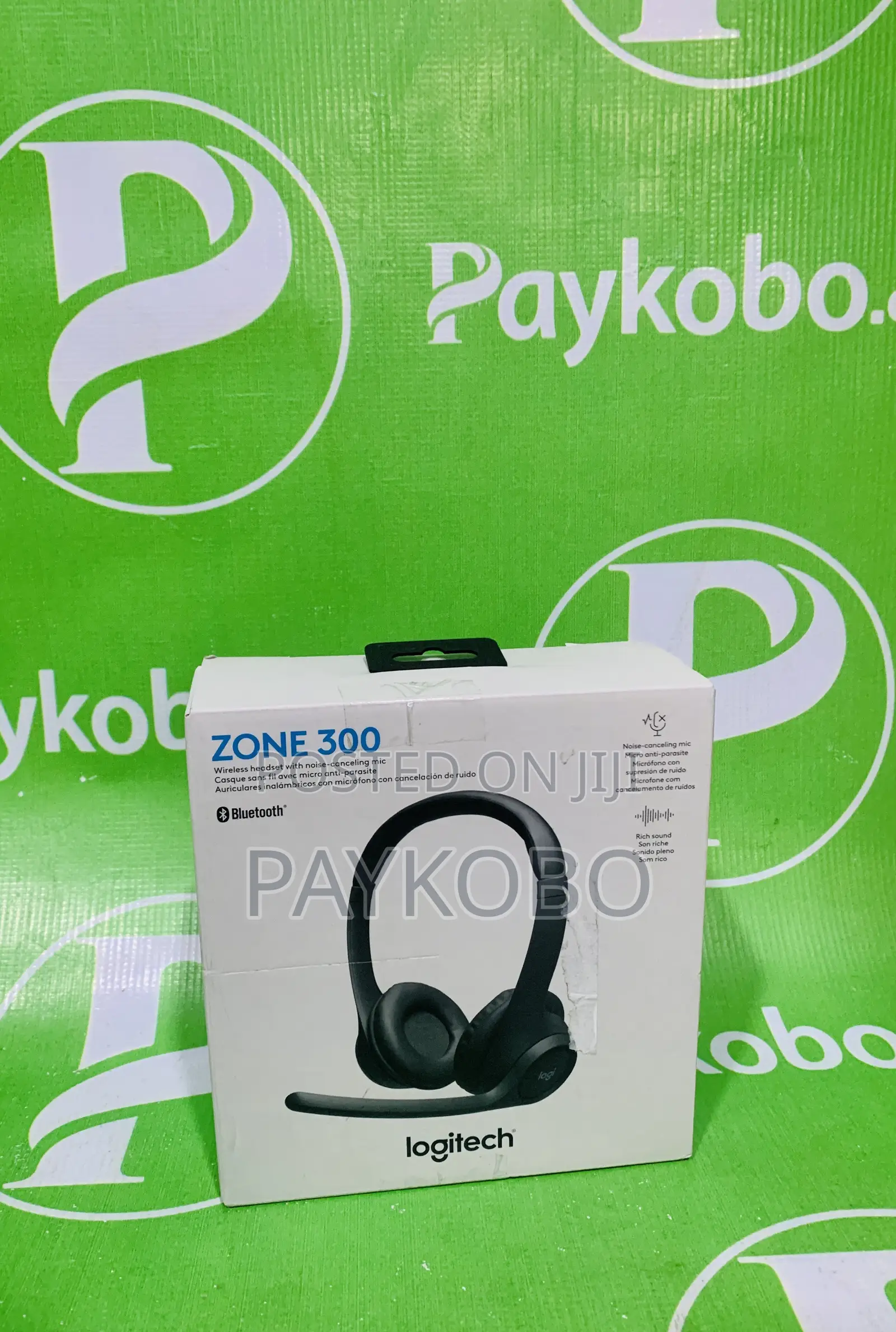 Logitech Zone 300 Wireless Bluetooth Headset With Noise-Canceling Mic