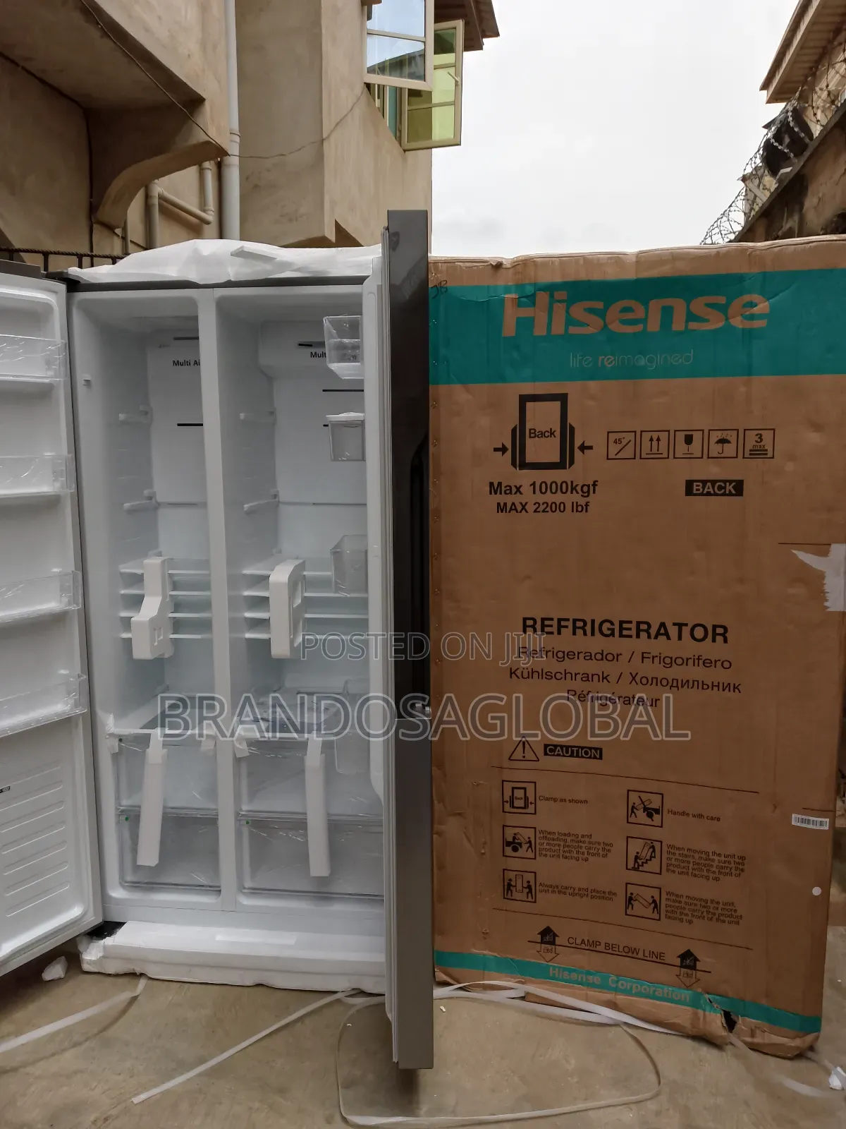 Smart Storage, Cool Design - Hisense 516l Side by Side Ref