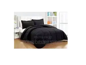 Black Duvet + Bedsheet With 4pillowcases