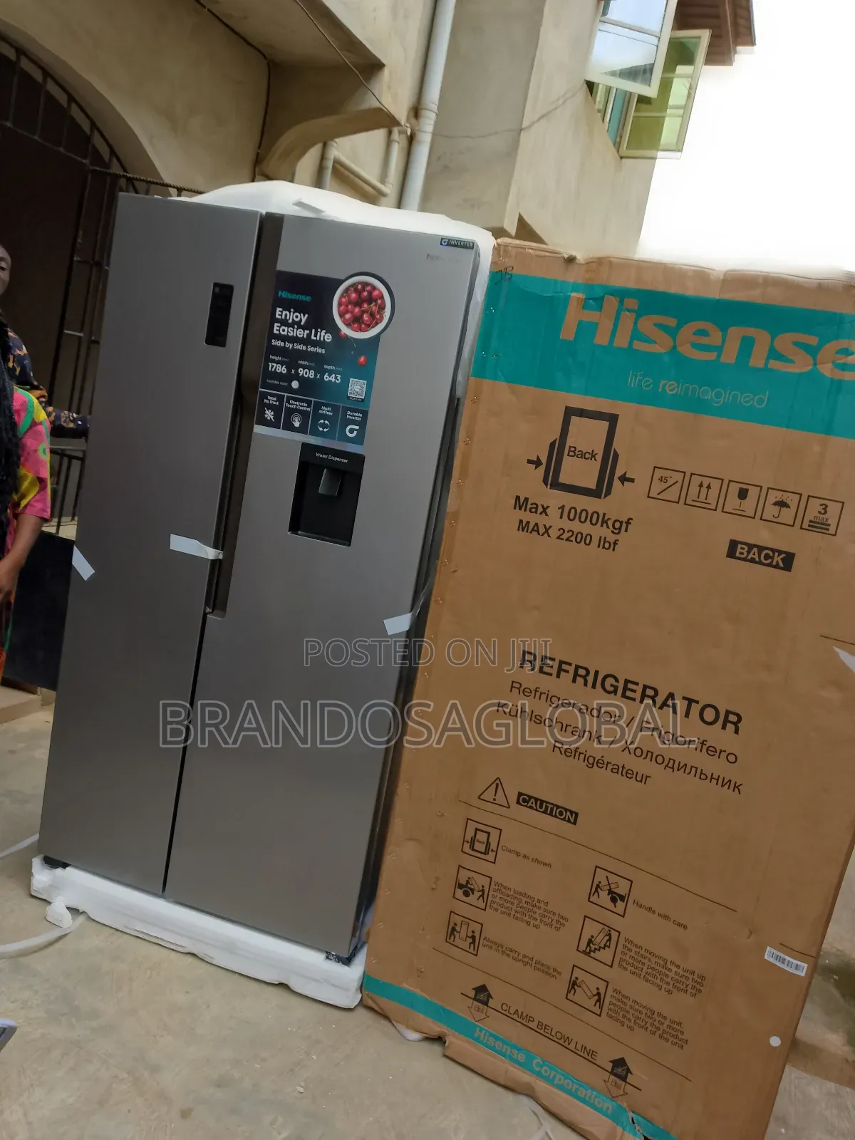 Effortless Cool ; Hisense 516l Side by Side With Dispenser