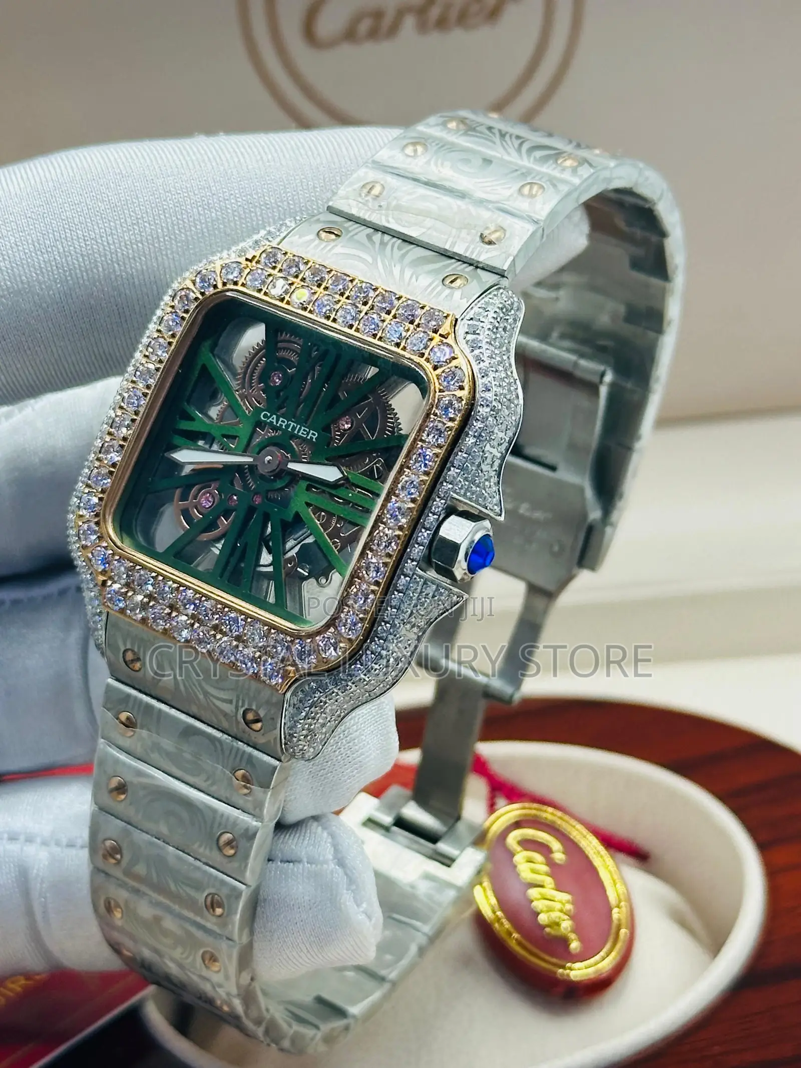 Cartier Quality Luxury Men Automatic Engine Wristwatch