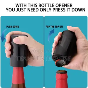 Magic Bottle Opener - Beer Bottle Opener With Magnetic Cap Catcher