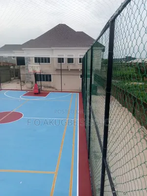 Basketball, Long Tennis Court Construction and Reinforcement