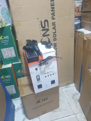 Might 1000watts JCNS Solar Generator With 200w Solar Panel and 4 Bulbs