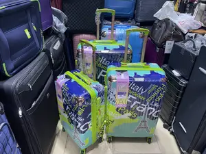 Set Of Multicolor Plastic Luggage