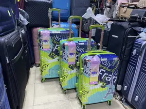 Set Of Multicolor Plastic Luggage