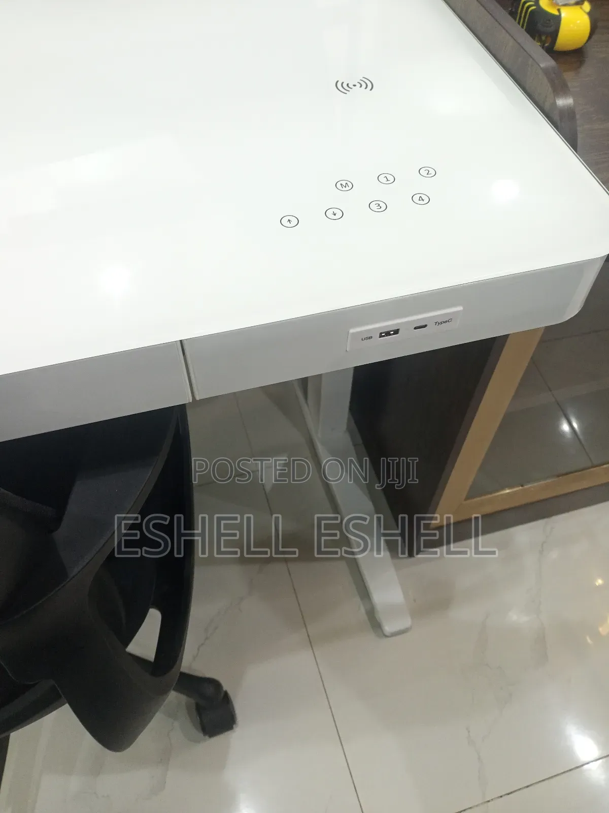 Tempered Glass Electric Table With Soft Touch Control