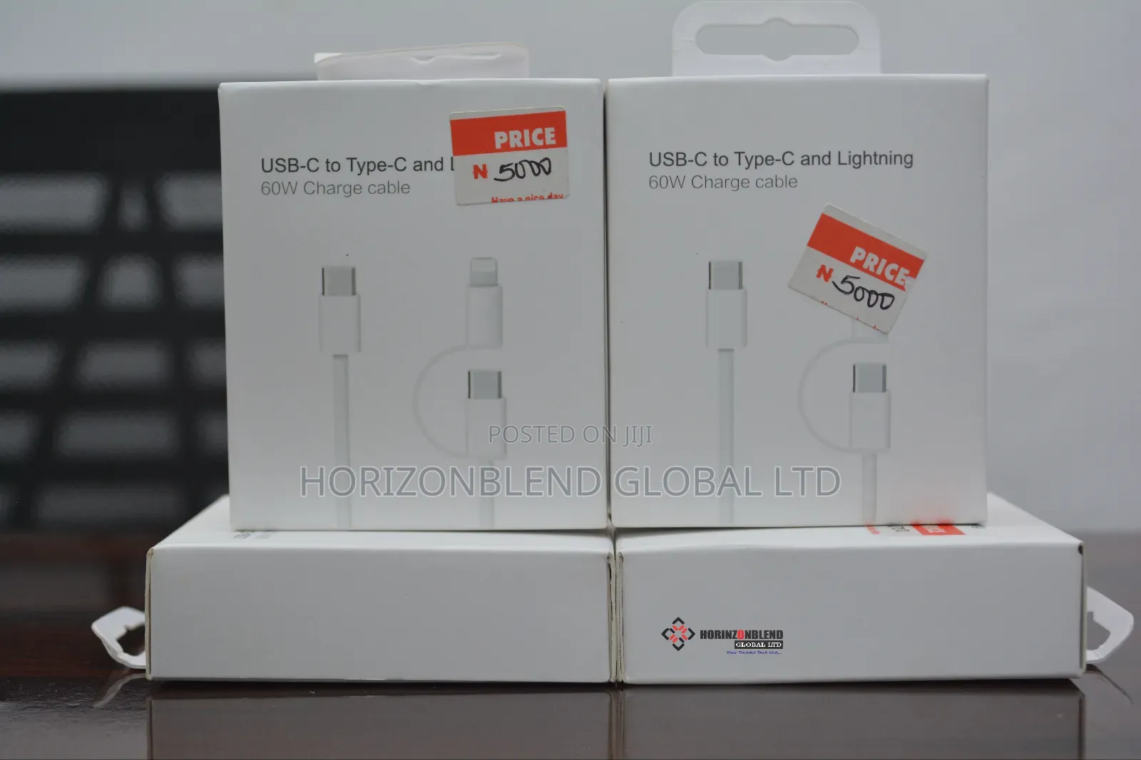 Usb C to Type C and Lightning Cable