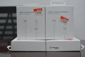 Usb C to Type C and Lightning Cable