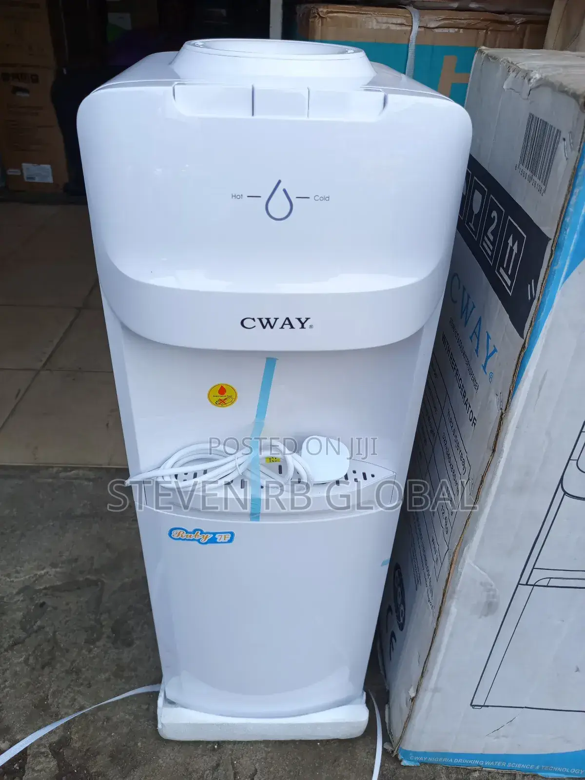 Cway Hot and Cold Water Dispenser With Fridge| Ruby 7f Byb89