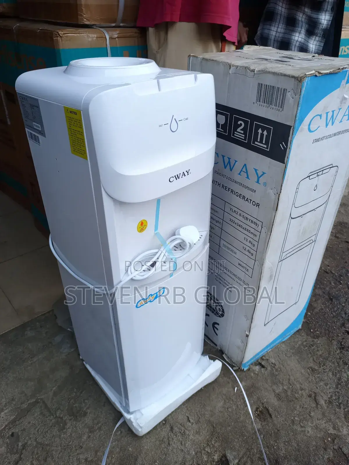 Cway Hot and Cold Water Dispenser With Fridge| Ruby 7f Byb89