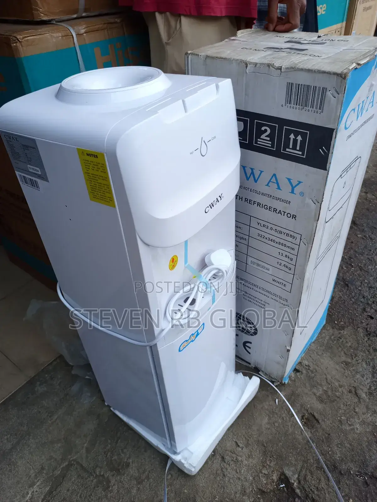 Cway Hot and Cold Water Dispenser With Fridge| Ruby 7f Byb89
