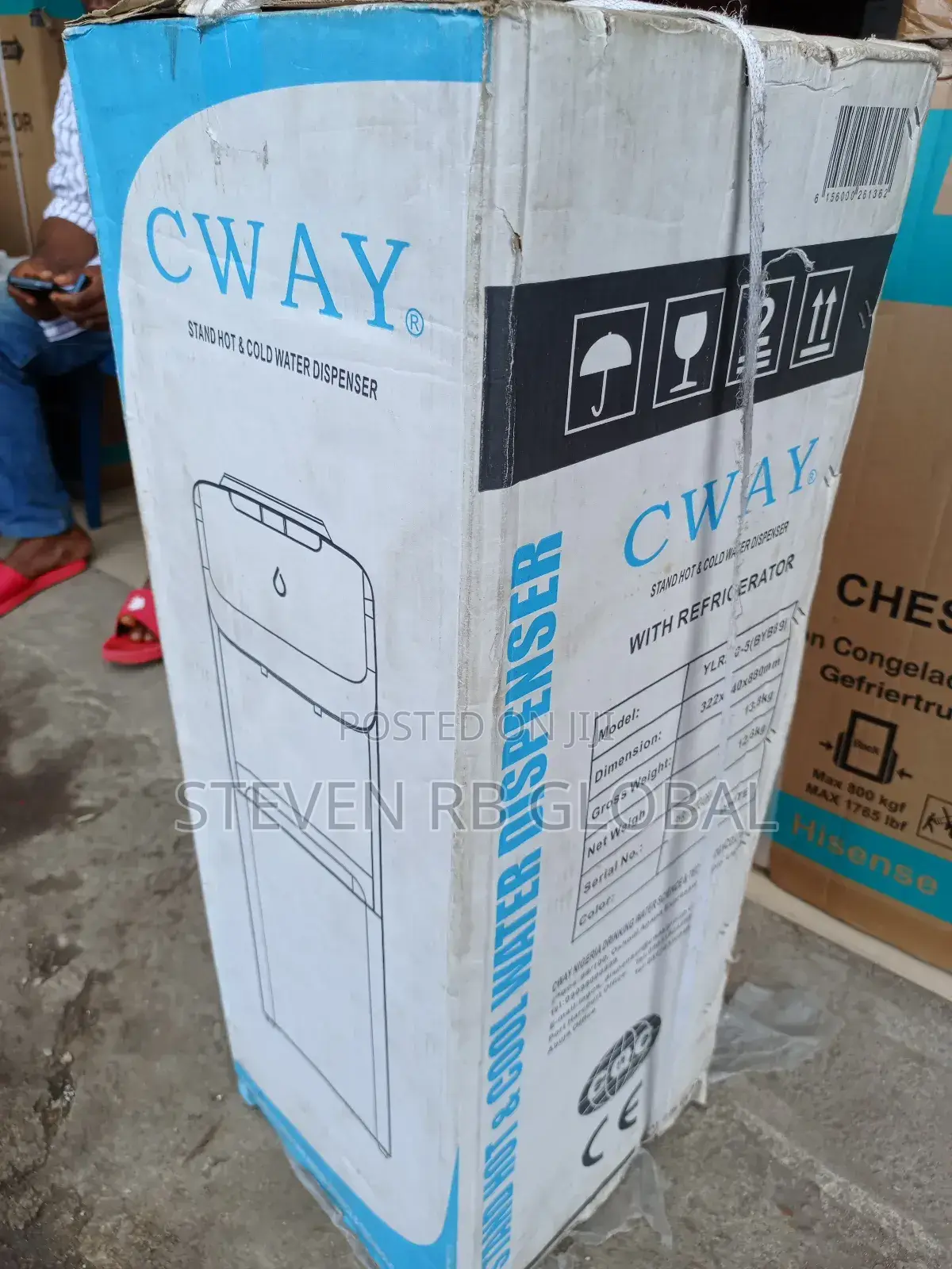 Cway Hot and Cold Water Dispenser With Fridge| Ruby 7f Byb89