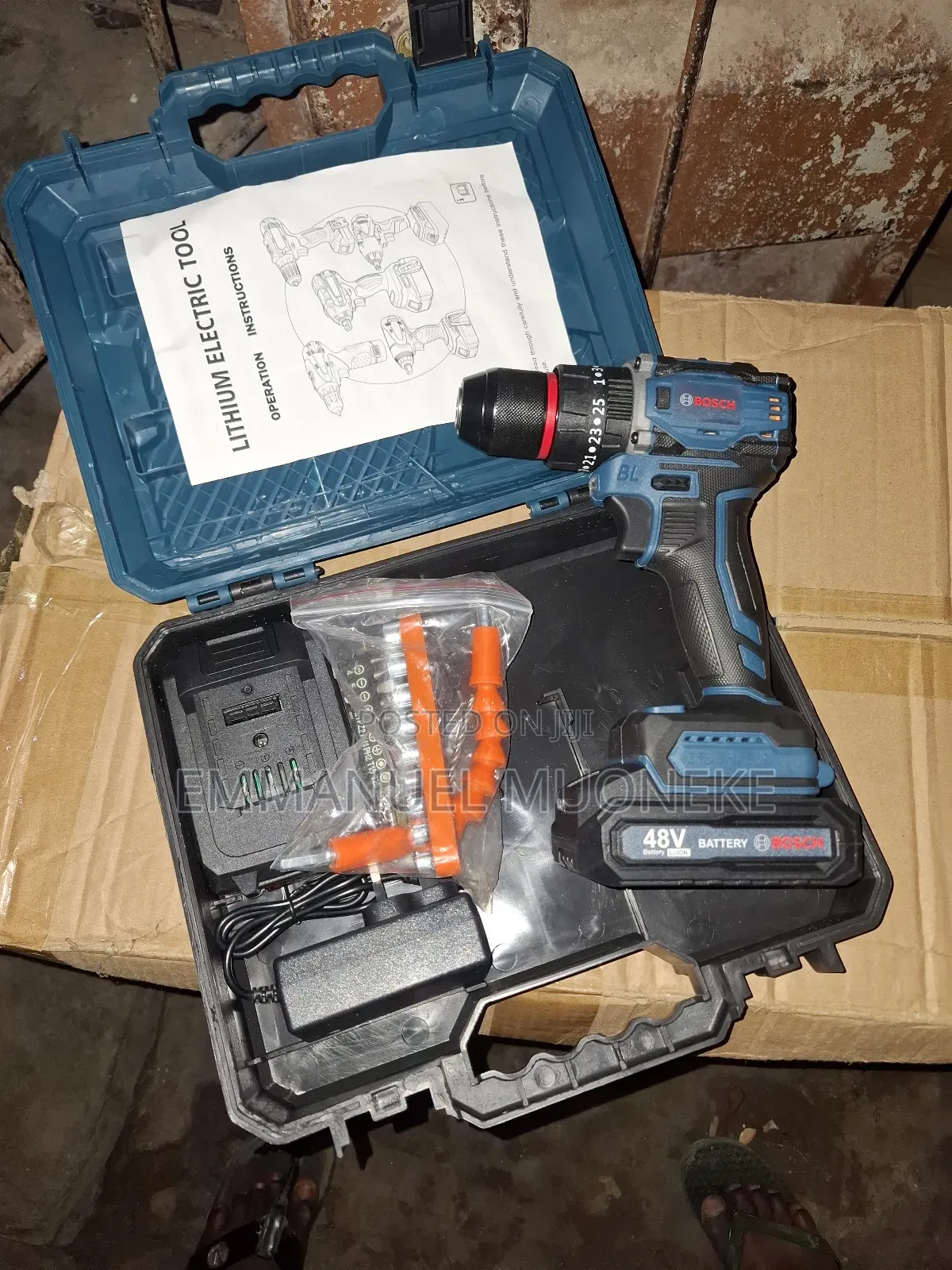 Original Portable Bosch Drill And Hammer Screw Machine 48v