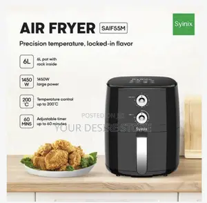 Syinix 6l Temperature Control 3d-Heating Air Fryer Saif55m