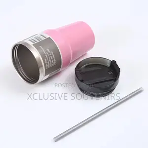 600ml Stainless Steel Vacuum Insulated Tumbler With Straw And Lid