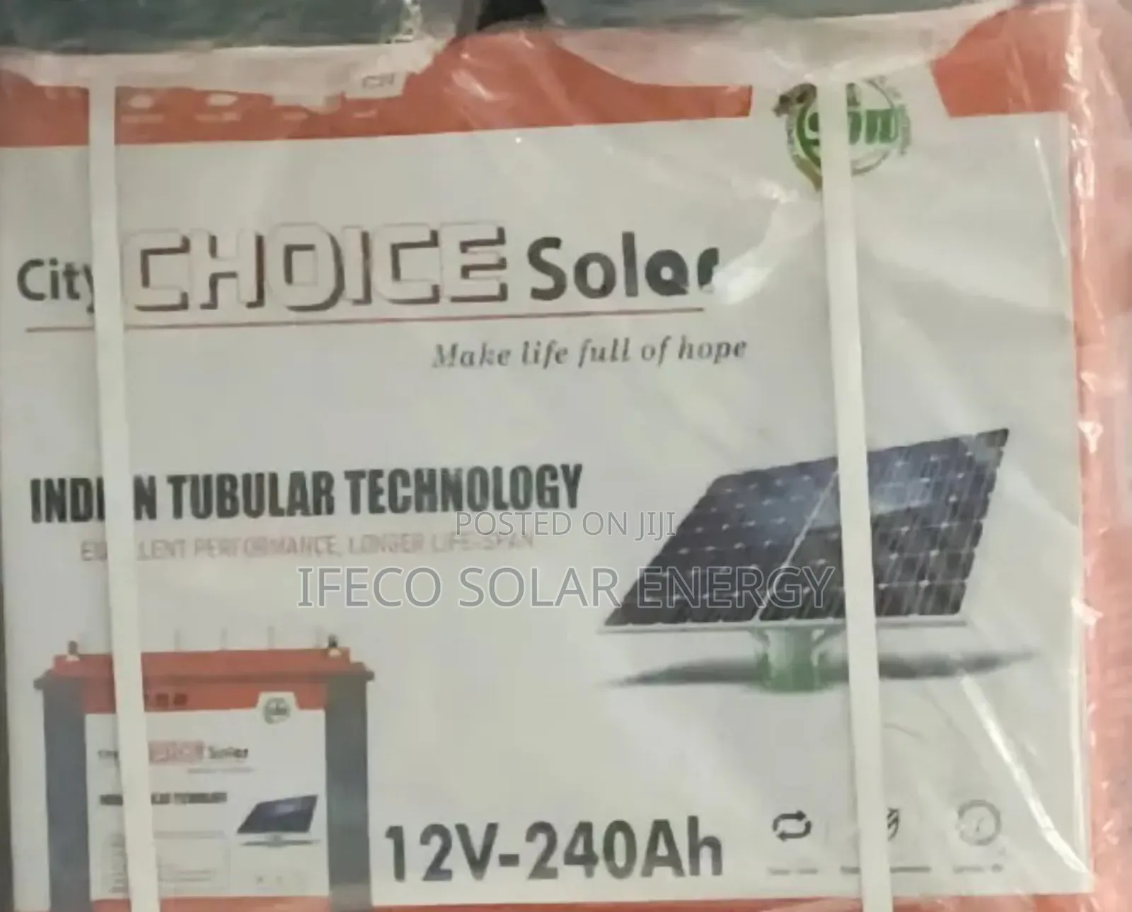 Tubular Battery City Choice 240ah 12v for sale - IFECO SOLAR ENERGY ...